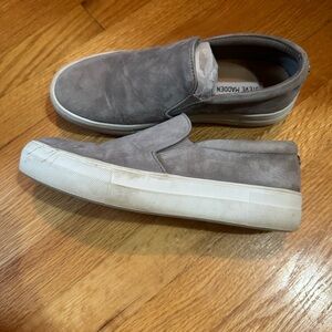 Steve Madden Women's Grey Suede Loafers